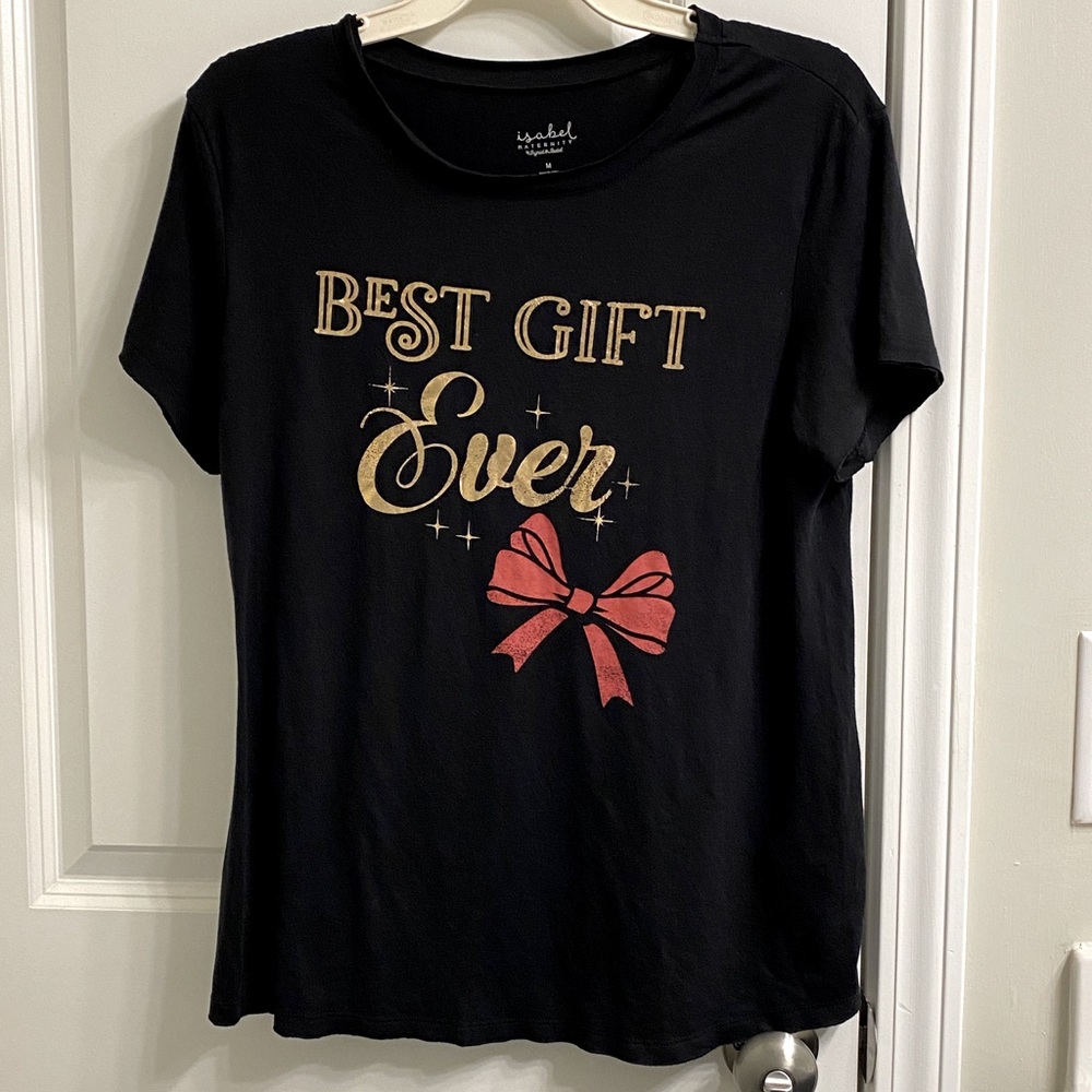 Isabel maternity best gift black tshirt.